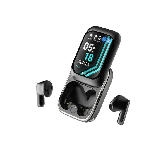 KTX-214675 Wireless Sports Headset with Digital Display and ANC Technology for Enhanced Listening Experience