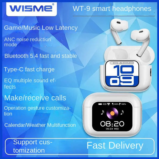 KTX-066643 Cross-Border Smart TWS Wireless Bluetooth Earbuds with ANC Noise Cancellation and Low Latency Sound Control