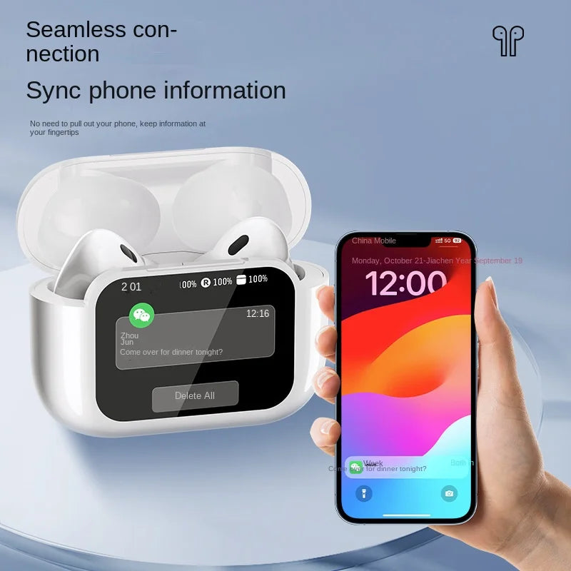 KTX-066643 Cross-Border Smart TWS Wireless Bluetooth Earbuds with ANC Noise Cancellation and Low Latency Sound Control