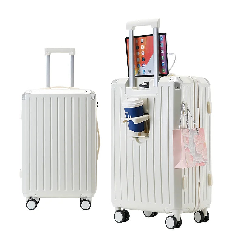 KTX-834195 Luggage Set with Wheels: Stylish Travel Suitcases for Carry-On and Checking In