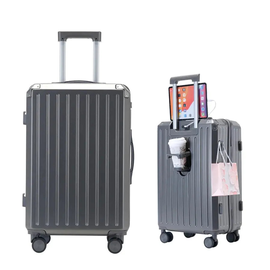 KTX-834195 Luggage Set with Wheels: Stylish Travel Suitcases for Carry-On and Checking In