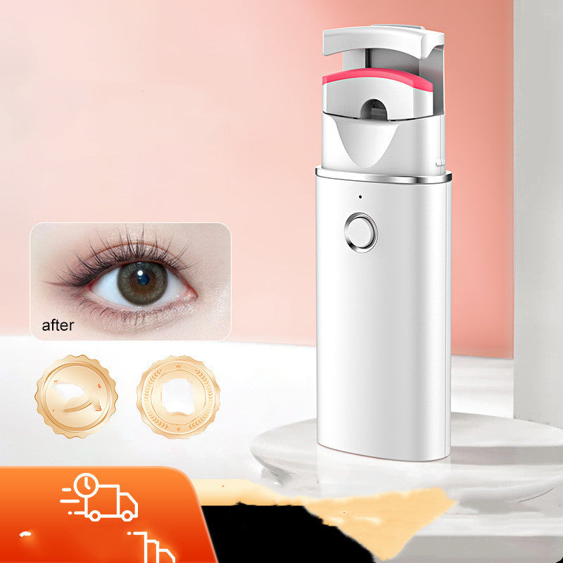 KTX-417299 Portable Rechargeable Eyelash Curler with Manual and Charging Cable - White