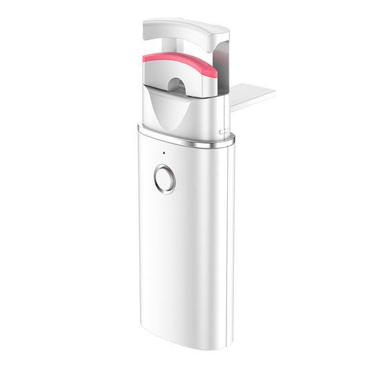 KTX-417299 Portable Rechargeable Eyelash Curler with Manual and Charging Cable - White