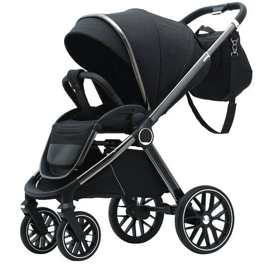 KTX-255379 3-in-1 Lightweight Travel Pram with Luxury Folding Stroller and Baby Car Seat