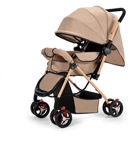 KTX-500563 Stylish Baby Stroller with Sunshade and Windproof Back Curtain
