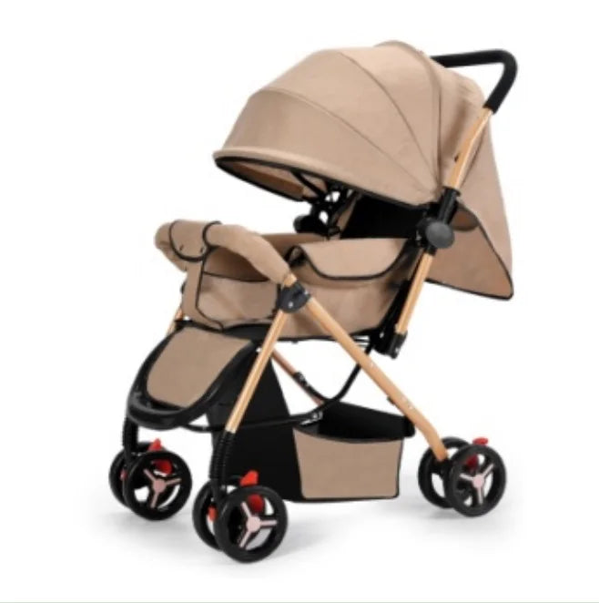 KTX-500563 Stylish Baby Stroller with Sunshade and Windproof Back Curtain