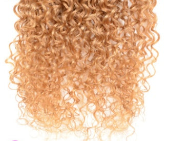 JMT-479946 Gradient Real Human Hair Extensions Wig for Versatile Styling