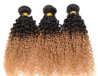 JMT-479946 Gradient Real Human Hair Extensions Wig for Versatile Styling