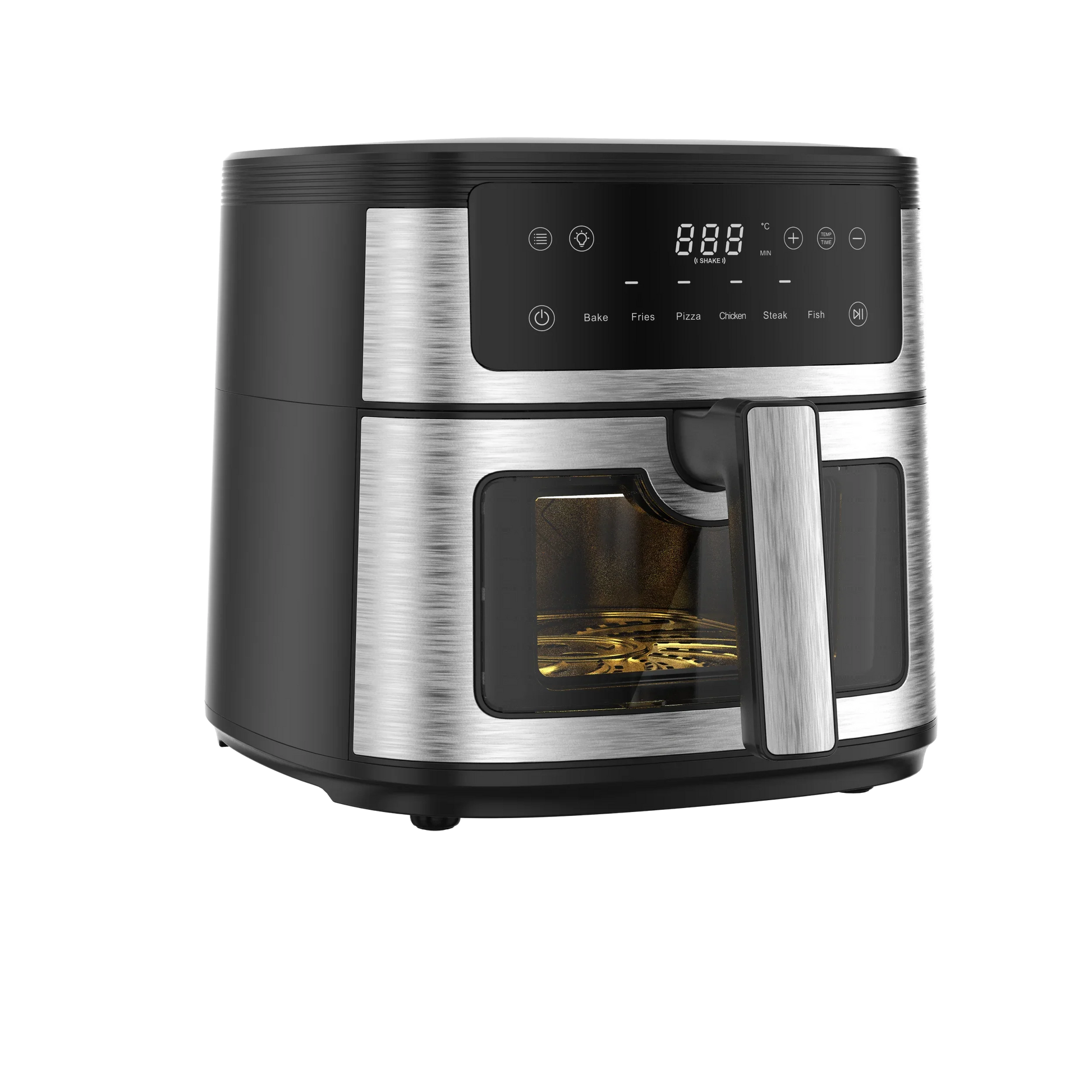 KTX-828627 Stainless Steel Digital Air Fryer with 6L Capacity and Oven Window