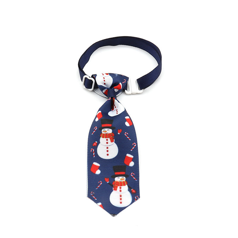 JMT-481226 Christmas-Themed Ribbon Tie for Pets in Mixed Colors - Ideal for All Seasons and Festive Occasions