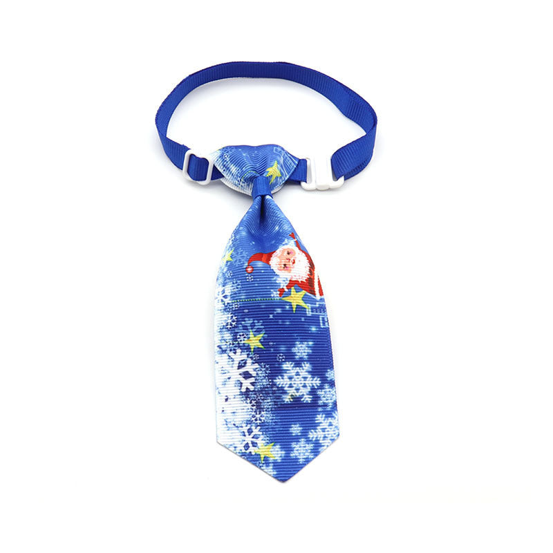 JMT-481226 Christmas-Themed Ribbon Tie for Pets in Mixed Colors - Ideal for All Seasons and Festive Occasions