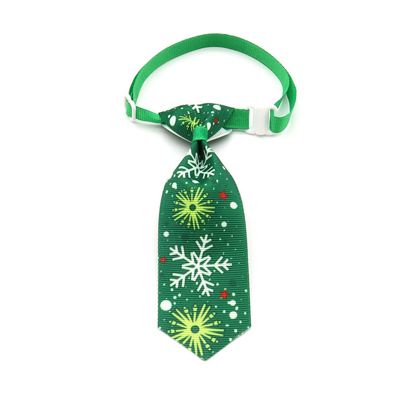 JMT-481226 Christmas-Themed Ribbon Tie for Pets in Mixed Colors - Ideal for All Seasons and Festive Occasions