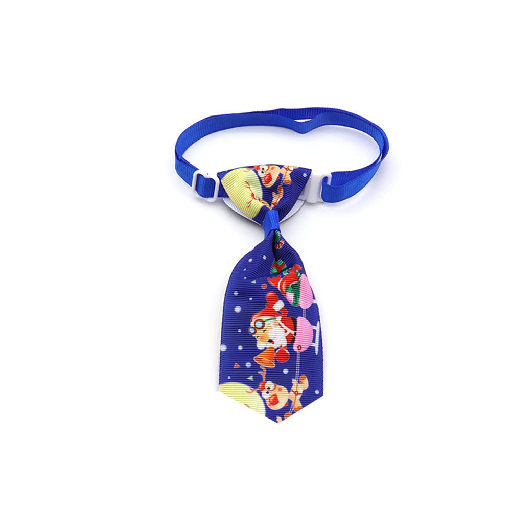 JMT-481226 Christmas-Themed Ribbon Tie for Pets in Mixed Colors - Ideal for All Seasons and Festive Occasions