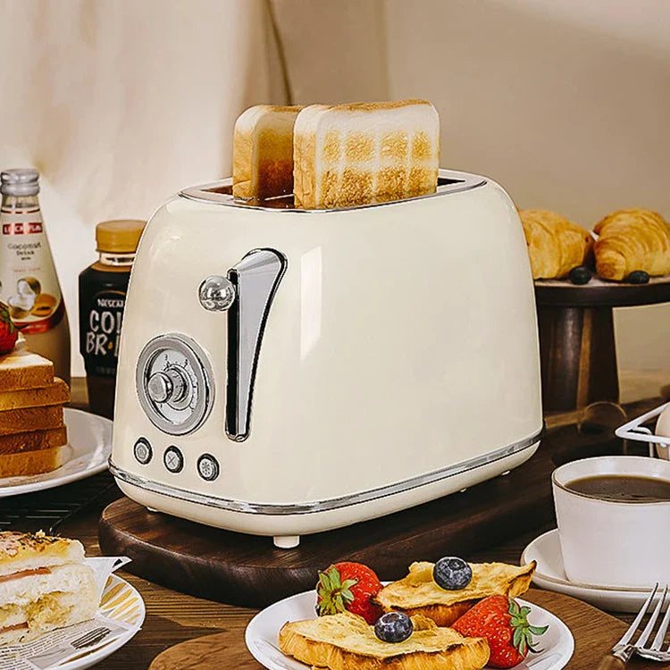 KTX-649299 Multifunctional Retro Electric Toaster 815W with Adjustable Settings