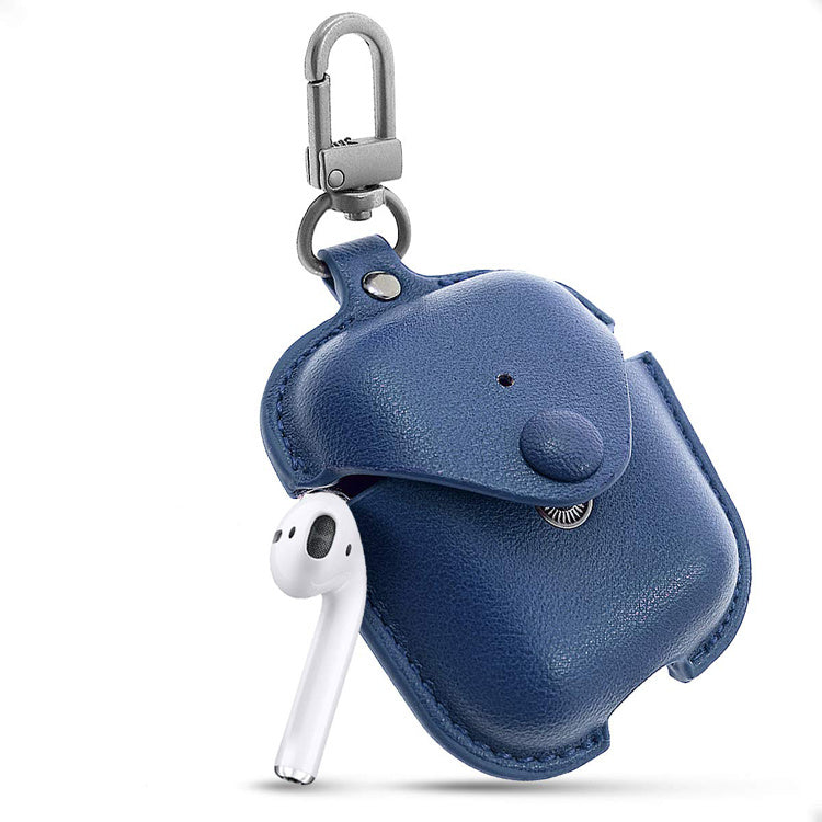 KTX-984019 Compact Clamshell Bluetooth Headset Case - PU Material, Dustproof, Shockproof, Lightweight and Easy to Store