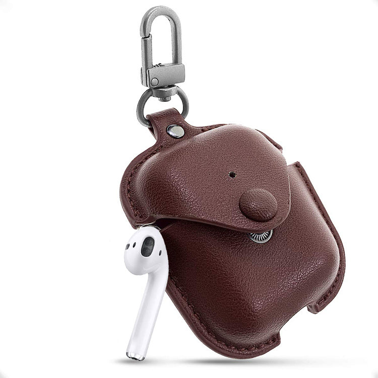 KTX-984019 Compact Clamshell Bluetooth Headset Case - PU Material, Dustproof, Shockproof, Lightweight and Easy to Store