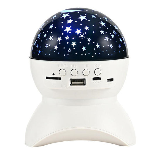 KTX-543827 Bluetooth Colorful LED Projector Speakers with Voice Prompt and 6-Hour Battery Life