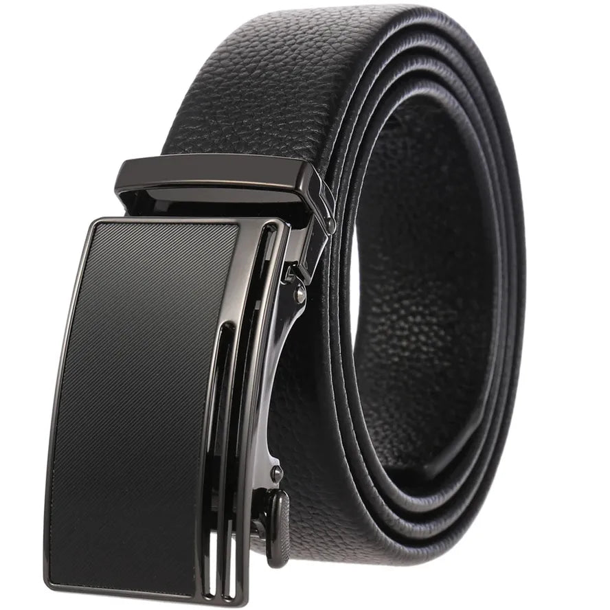 KTX-732755 Luxury Leather Automatic Buckle Belt for Men - Model LY36-0193-5