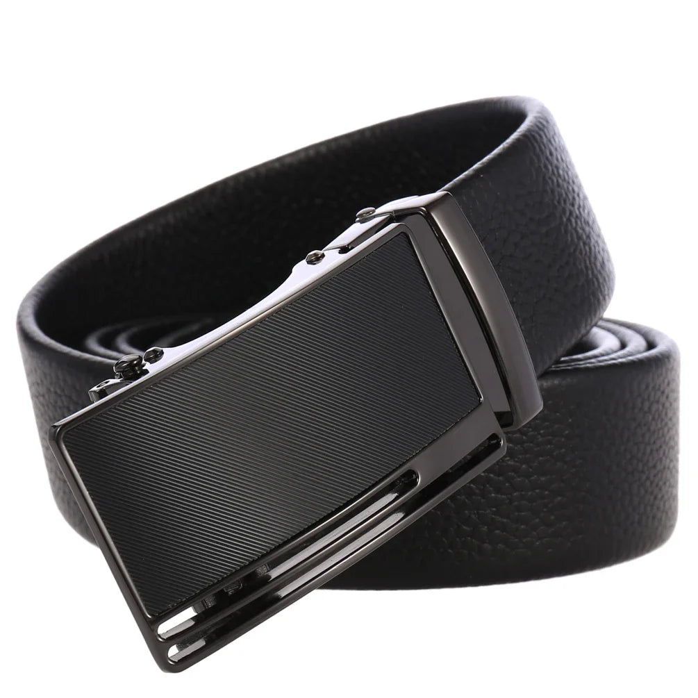 KTX-732755 Luxury Leather Automatic Buckle Belt for Men - Model LY36-0193-5