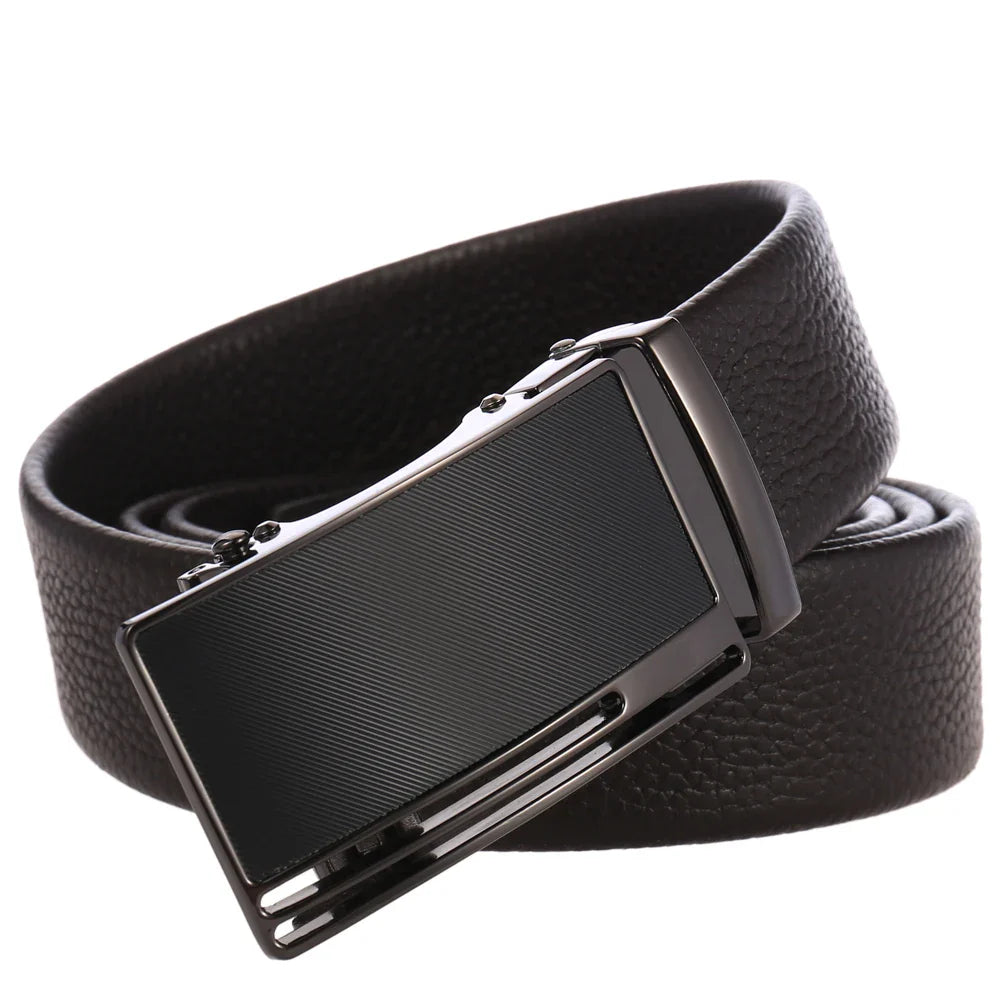KTX-732755 Luxury Leather Automatic Buckle Belt for Men - Model LY36-0193-5