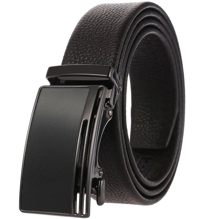 KTX-732755 Luxury Leather Automatic Buckle Belt for Men - Model LY36-0193-5