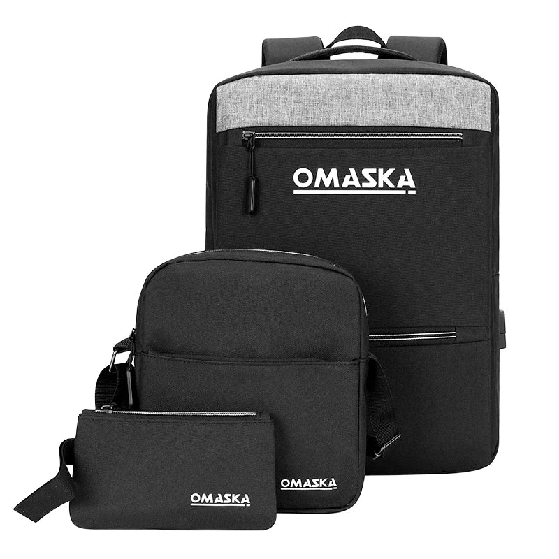 KTX-593299 Durable Waterproof Laptop Backpack with USB Charging Port and Large Capacity for Business and Travel