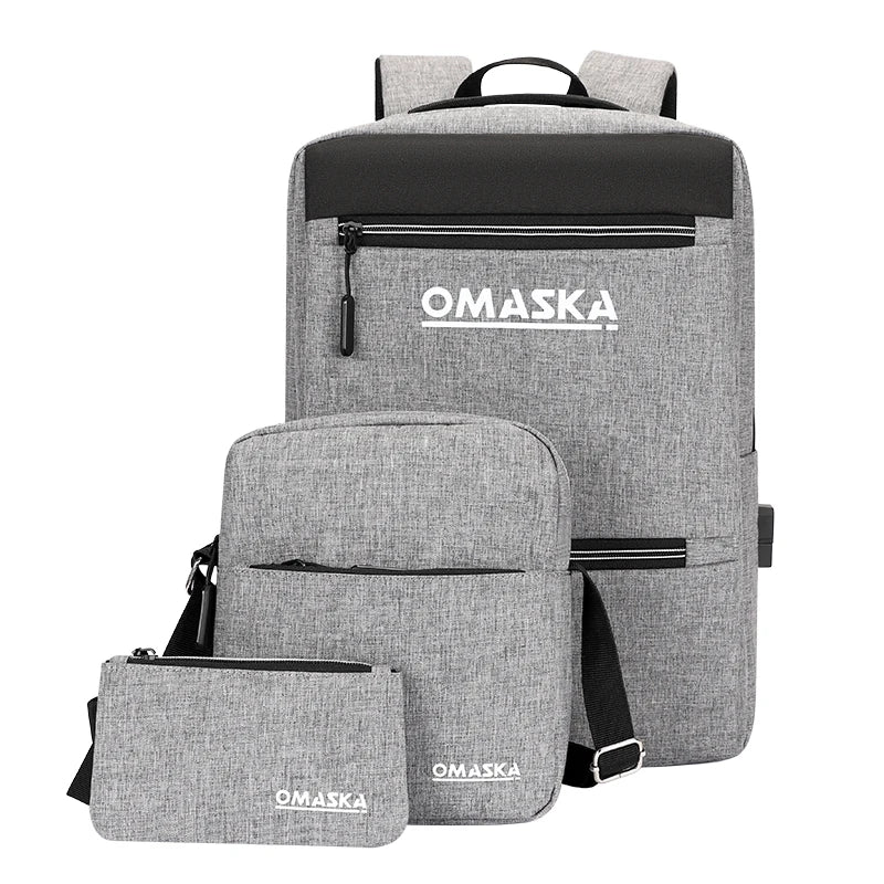 KTX-593299 Durable Waterproof Laptop Backpack with USB Charging Port and Large Capacity for Business and Travel