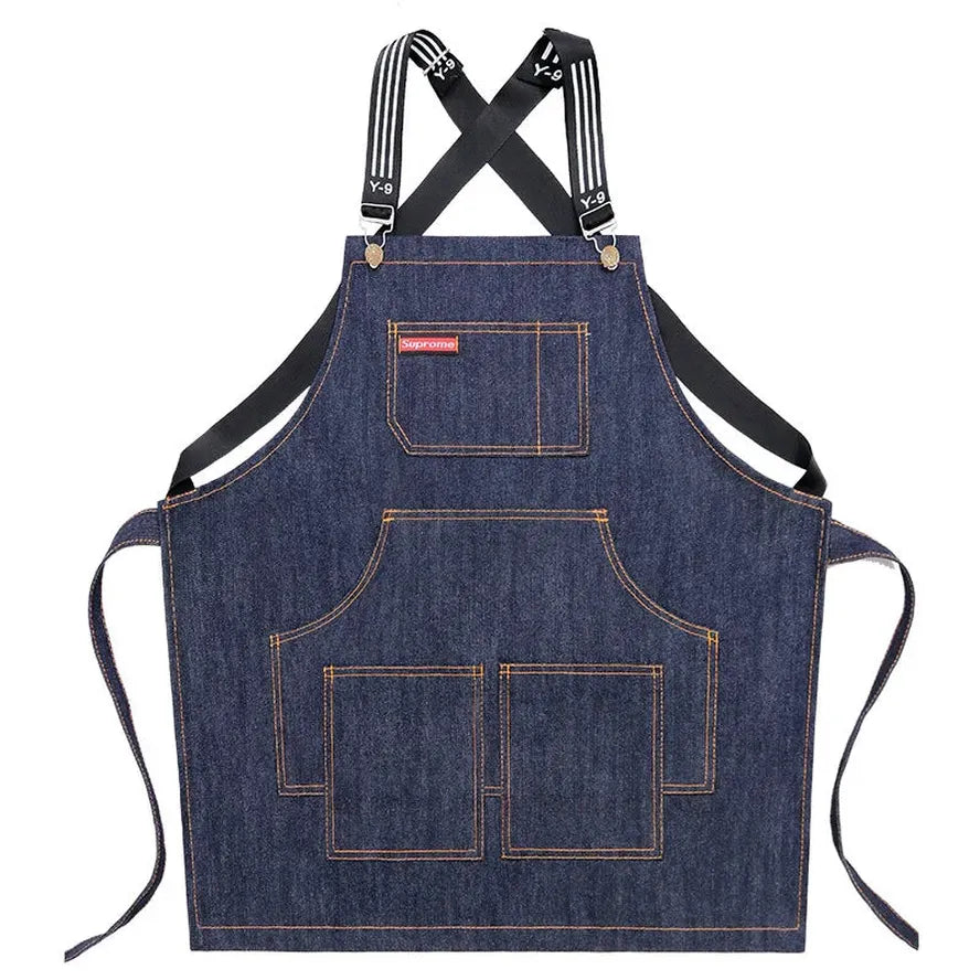 KTX-455123 Eco-Friendly Cowboy Apron for Men and Women - Versatile Work and Art Use