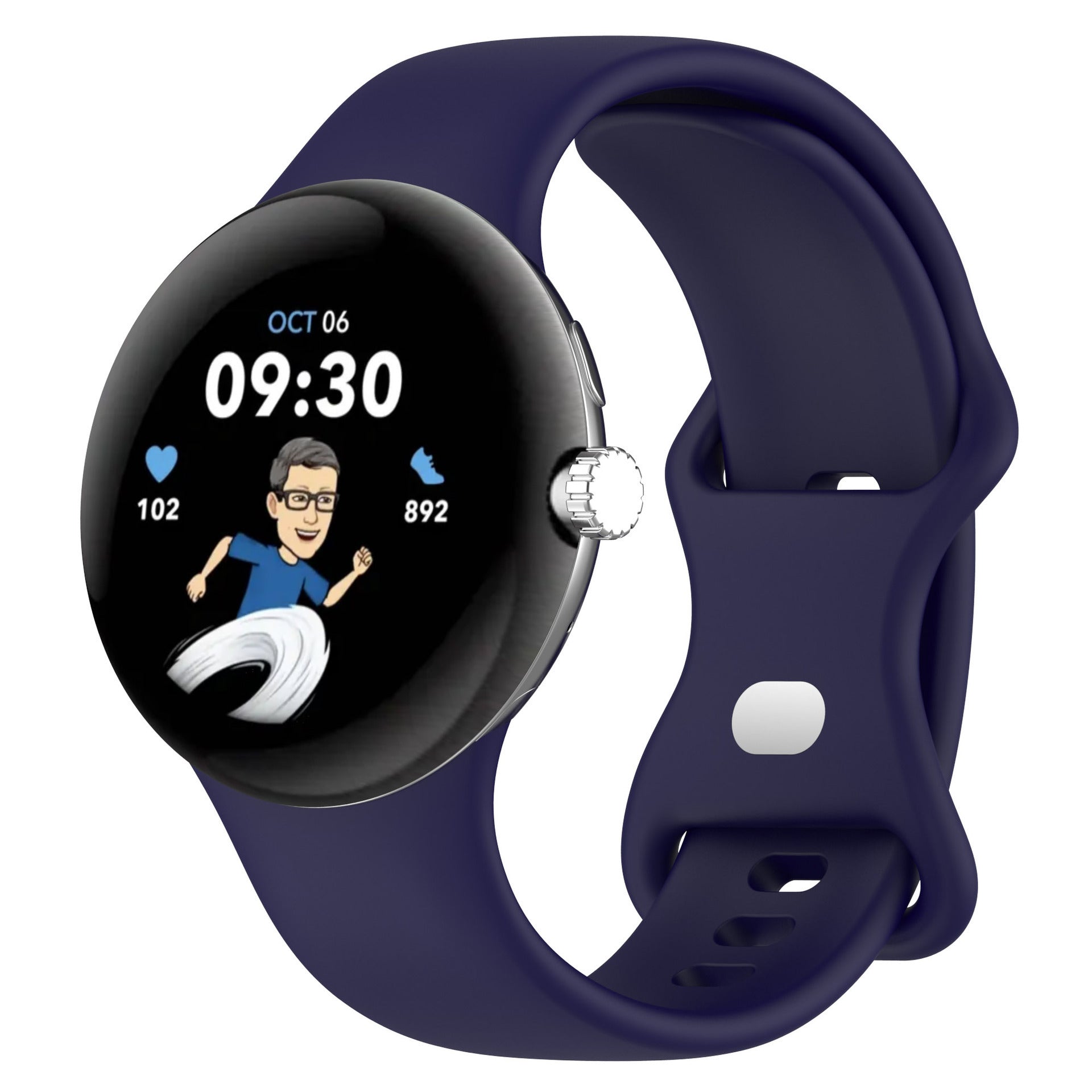 KTX-527059 Google Pixel Watch 1 & 2 Compatible Edible Silicon Watch Bands in Multiple Colors