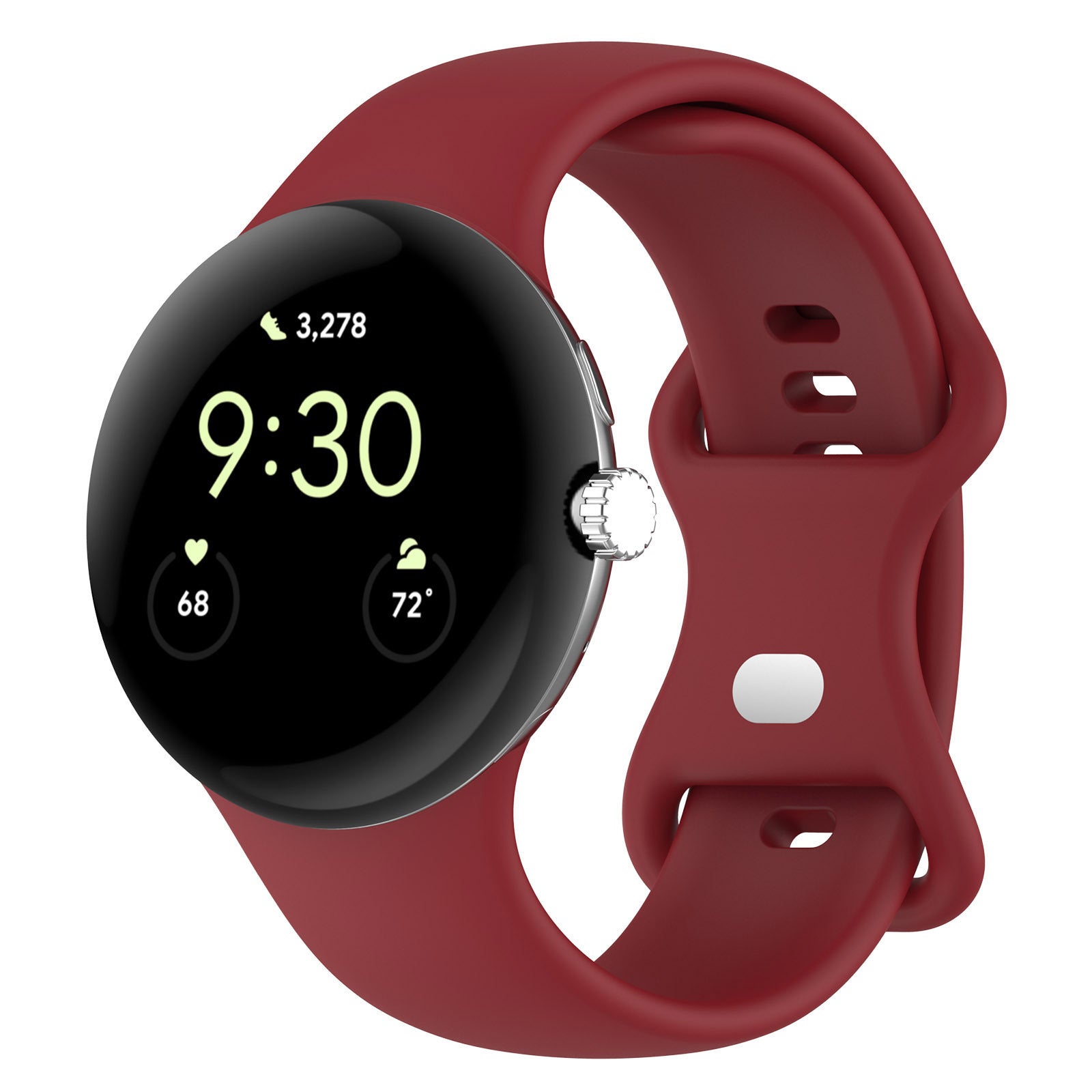 KTX-527059 Google Pixel Watch 1 & 2 Compatible Edible Silicon Watch Bands in Multiple Colors