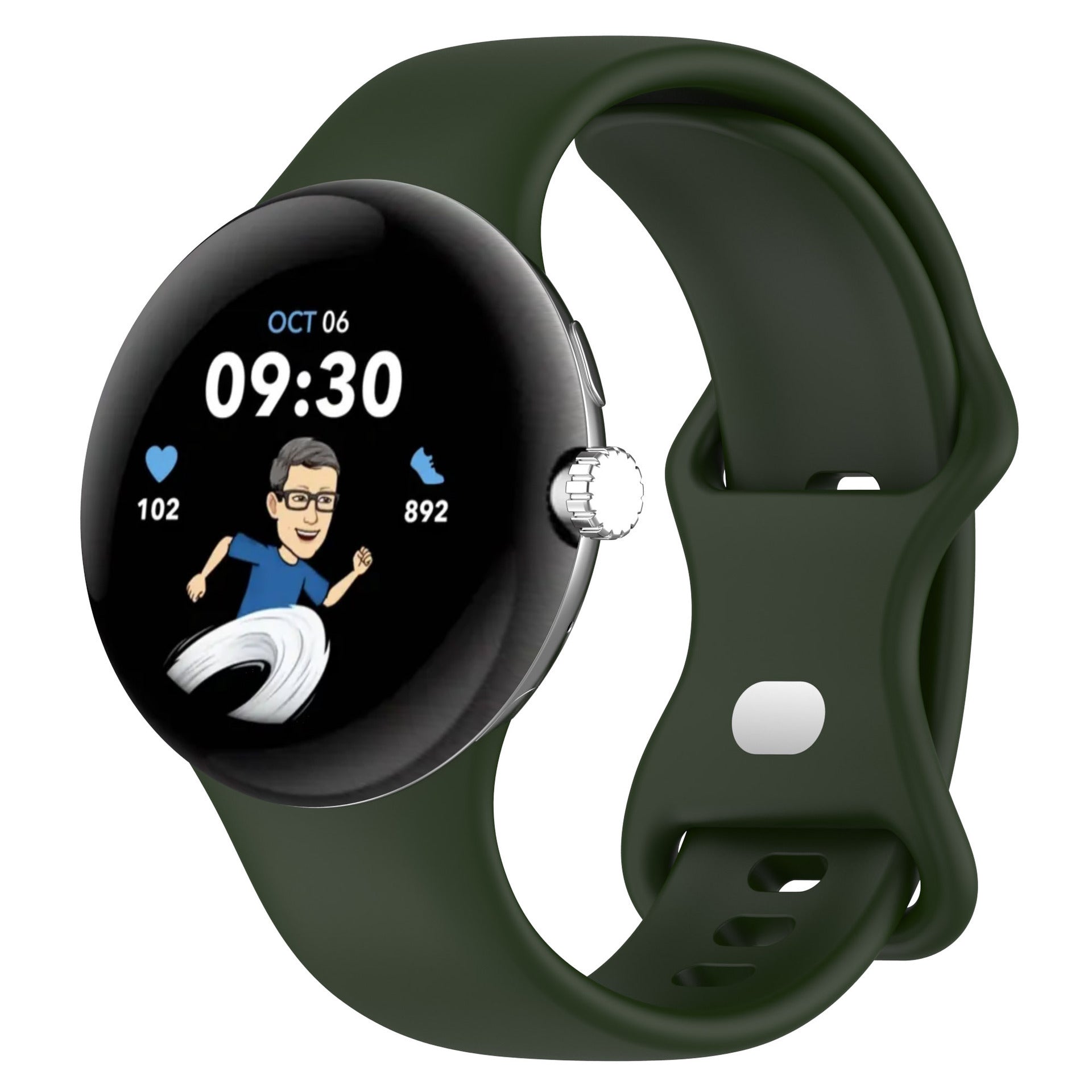 KTX-527059 Google Pixel Watch 1 & 2 Compatible Edible Silicon Watch Bands in Multiple Colors