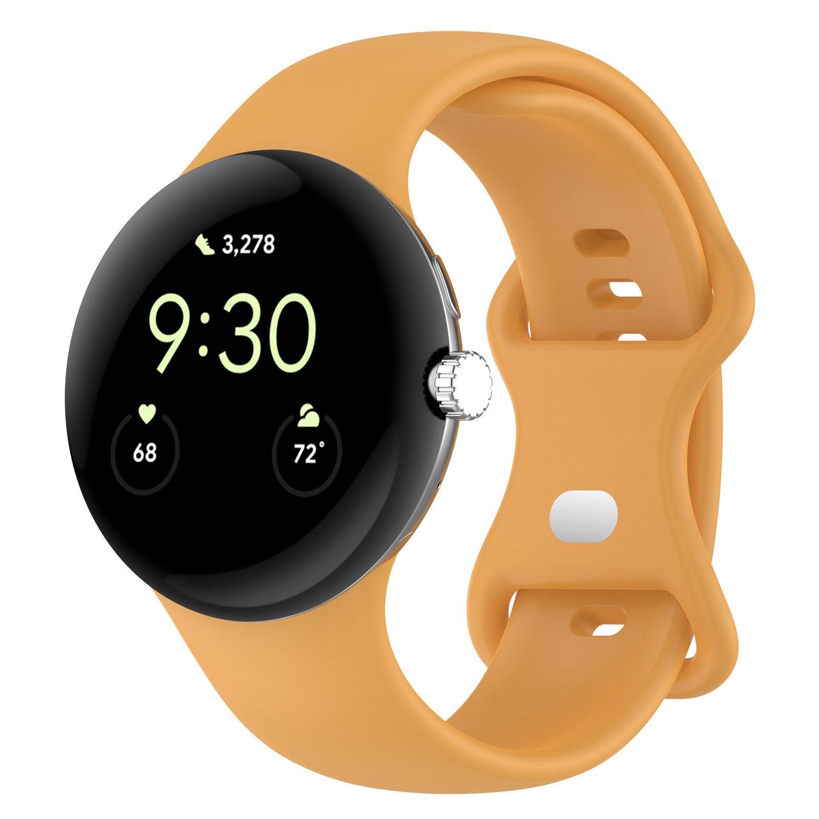 KTX-527059 Google Pixel Watch 1 & 2 Compatible Edible Silicon Watch Bands in Multiple Colors