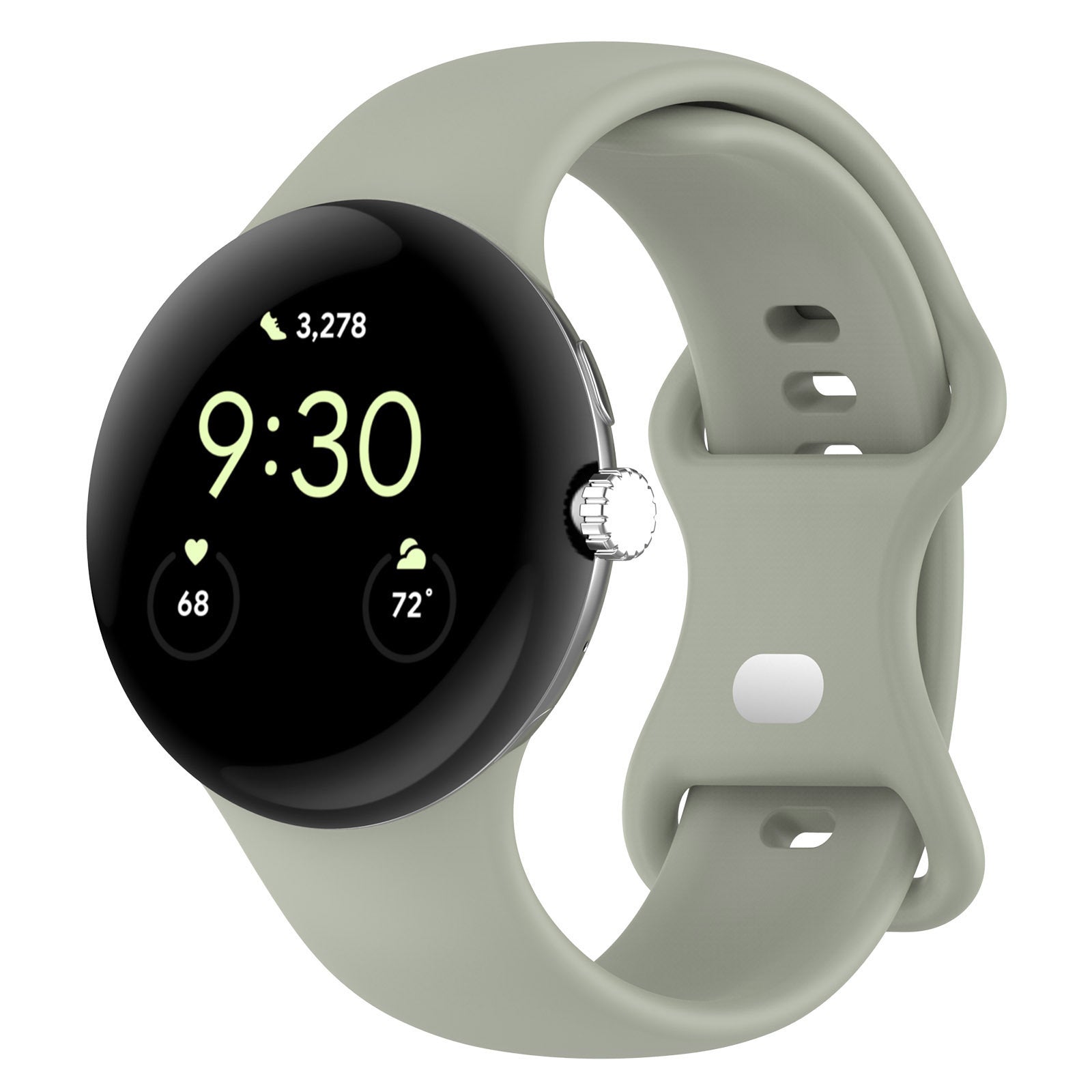 KTX-527059 Google Pixel Watch 1 & 2 Compatible Edible Silicon Watch Bands in Multiple Colors