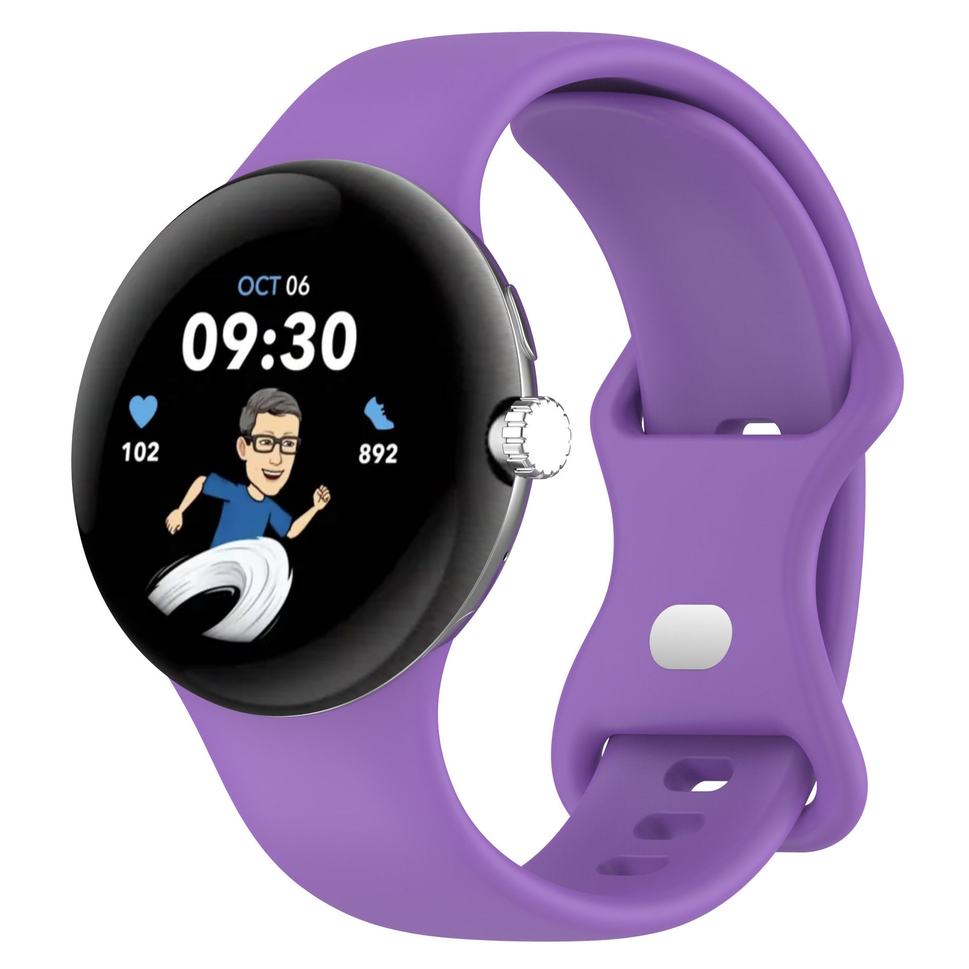 KTX-527059 Google Pixel Watch 1 & 2 Compatible Edible Silicon Watch Bands in Multiple Colors