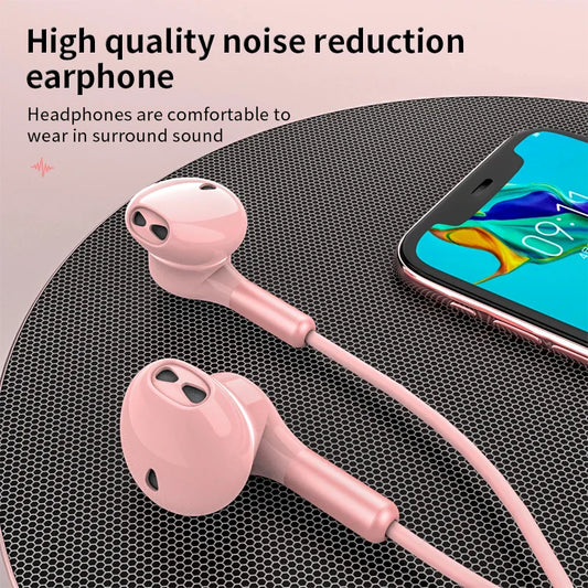 KTX-813395 USB C Wired Earbuds with Microphone for Android Devices - Stereo Sound Wired Earphones