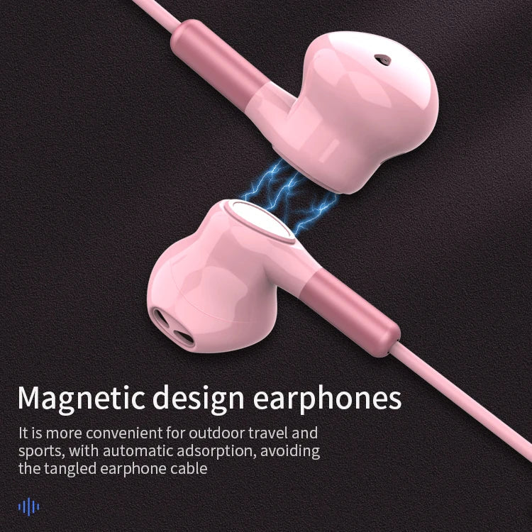 KTX-813395 USB C Wired Earbuds with Microphone for Android Devices - Stereo Sound Wired Earphones
