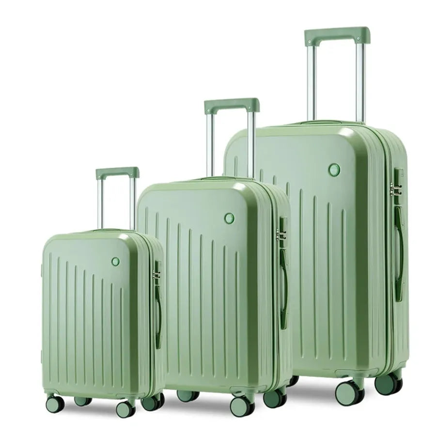KTX-971859 Lightweight 3-Piece Luggage Set with Wheels - Soft Carry-On Suitcase for Travel