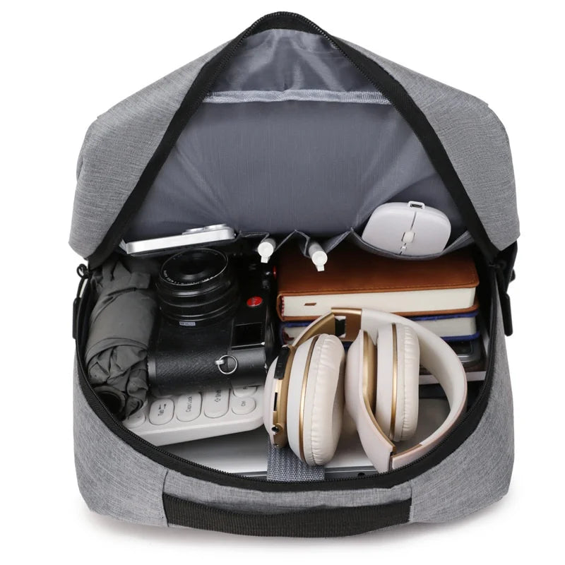KTX-898259 Casual Waterproof USB Sports Backpack for Commuters and Laptops