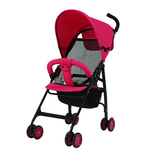 KTX-534483 Portable 2-in-1 Lightweight Baby Stroller with Cotton Fabric and Easy-Folding Design