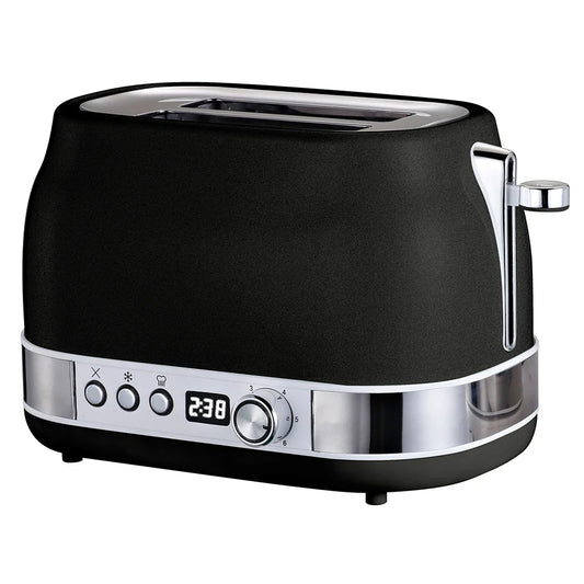 KTX-732947 Pink Mini Hamburger Bun Toaster with LCD Display for Fast Food Preparation