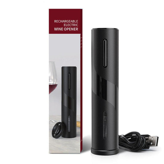 KTX-961939 USB Rechargeable Electric Wine Bottle Opener with Durable Plastic Design