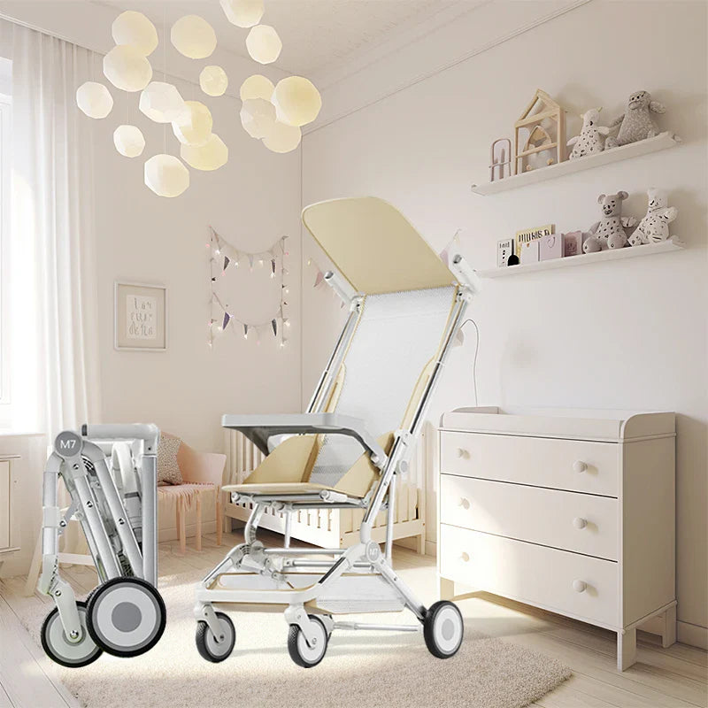 KTX-123155 Lightweight Compact Baby Stroller with Foldable Travel System for Easy Mobility