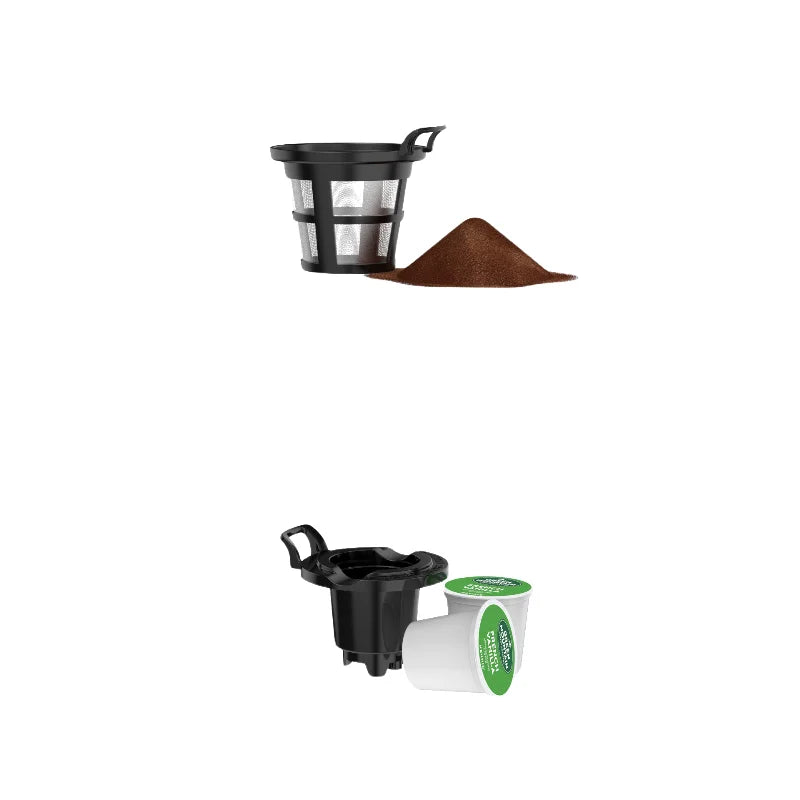 KTX-493203 2-in-1 Electric Coffee Maker with Multi-Portion Brew Capability for K Cup Capsules