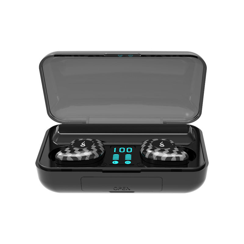 KTX-475539 Waterproof Bluetooth Headset with Battery Display and Voice Control - Stereo Sound, 10m Range, Dual and Single Ear Options