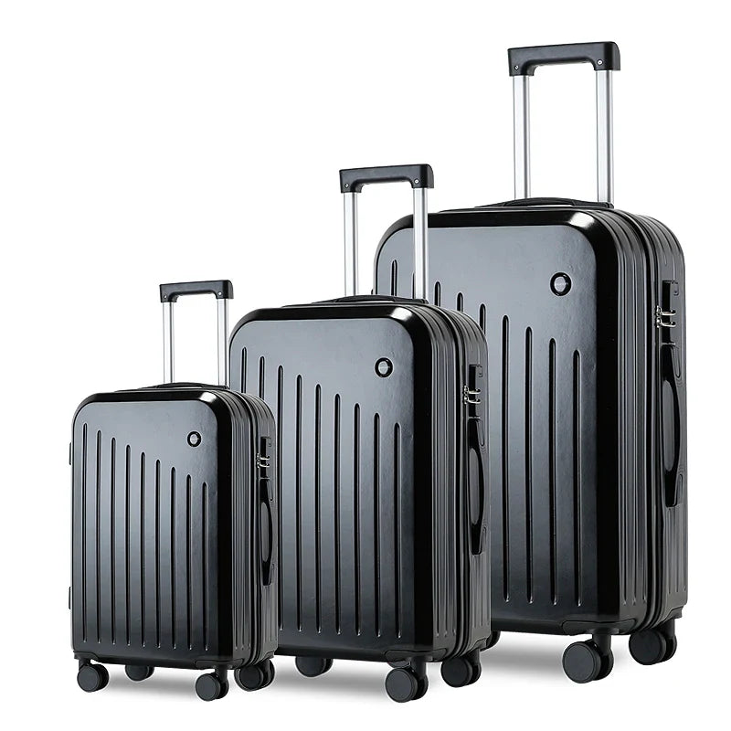 KTX-359635 3-in-1 Travel Luggage Set with USB Port and Anti-Lock Brake System - 24 Inch Suitcase Trolley
