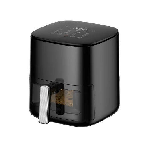 KTX-384531 Adjustable Thermostat Electric Air Fryer with Non-Stick Surface, 80-200℃ Temperature Control