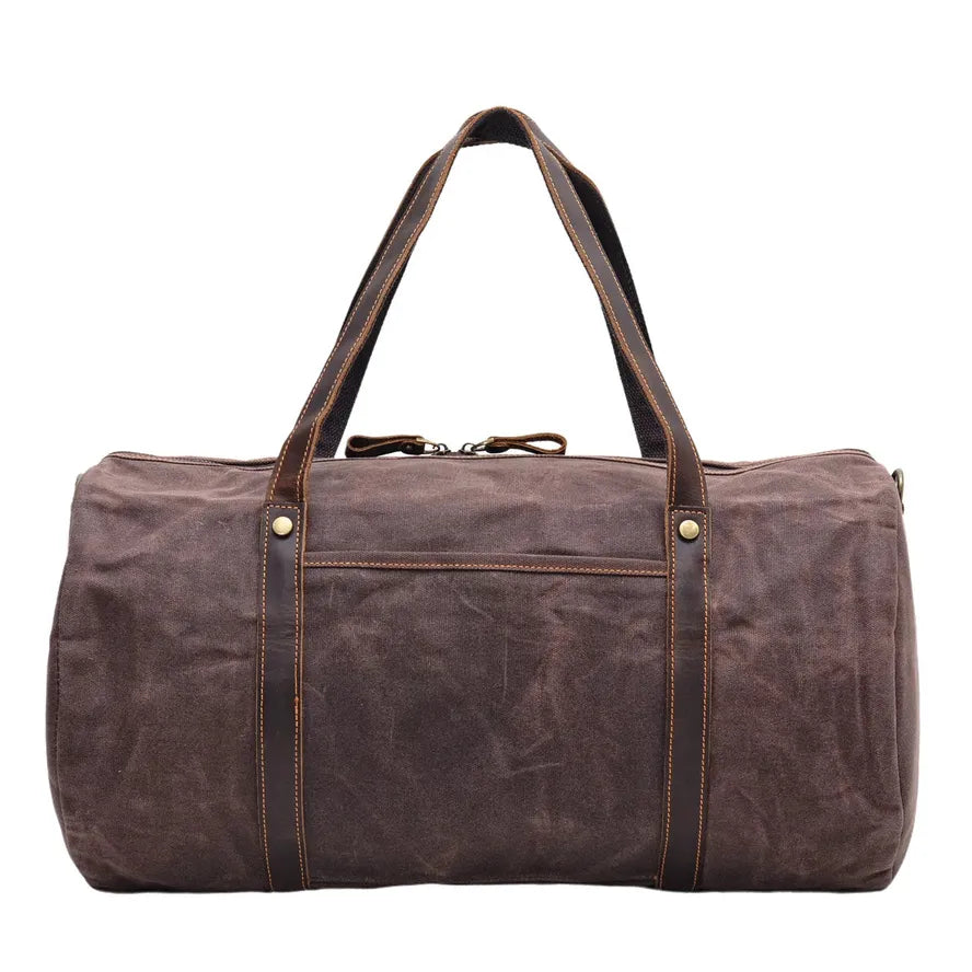 KTX-205523 Retro Handheld Large Capacity Waterproof Travel Gym Bag - Duffle Style with Zip Closure, Multiple Colours Available