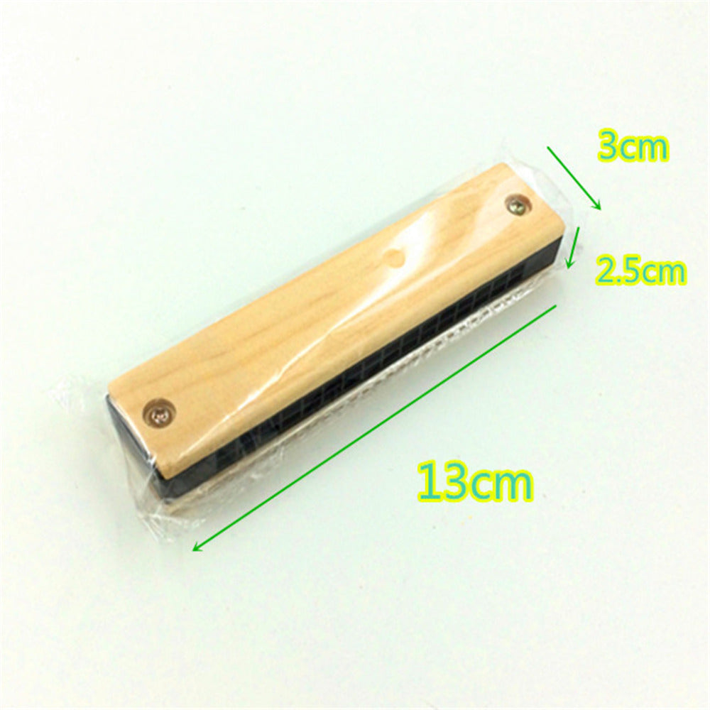 KTX-944723 Children's Wooden Harmonica - Classic Musical Instrument for Kids