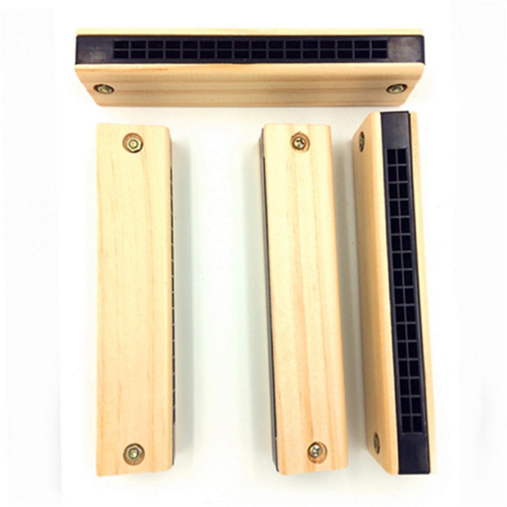 KTX-944723 Children's Wooden Harmonica - Classic Musical Instrument for Kids