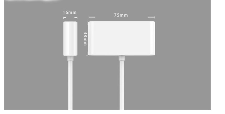 KTX-368531 Type-C to VGA USB Splitter Hub with Charging Support, Compatible with MacBook and Microsoft Lumia 950XL
